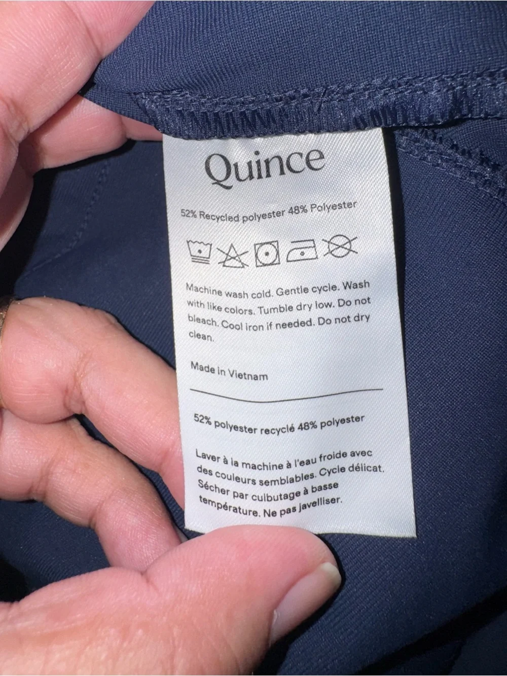 Quince ProTech Golf Shorts Wavecrest Blue Size 34 7” Inseam